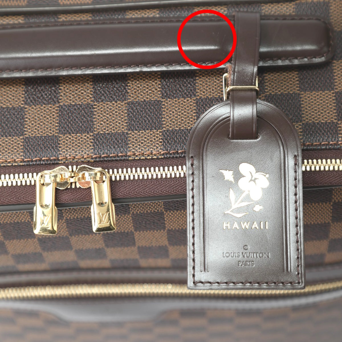 ルイヴィトン LOUIS VUITTON キャリーバッグ
 キャスター付き旅行かばん ダミエ ペガス45 ダミエキャンバス N23293 ブラウン LV
 【SS】
 【中古】