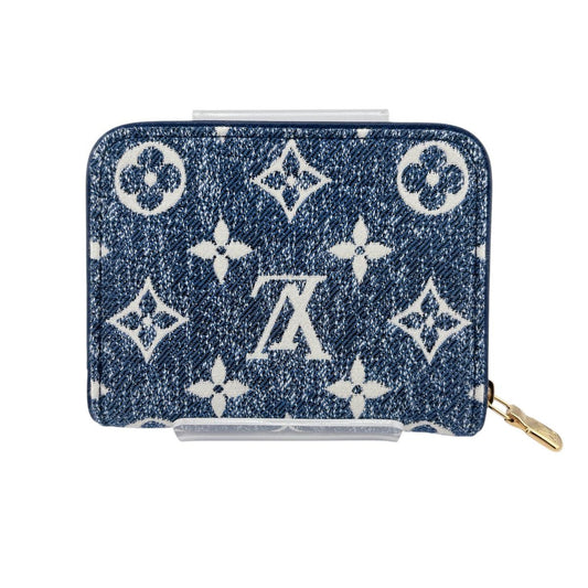 ルイヴィトン LOUIS VUITTON コインケース
 ジッピーウォレットコイン パース モノグラムアンプラント コインケース モノグラムデニム M81185 マリーヌ LV
 【中古】