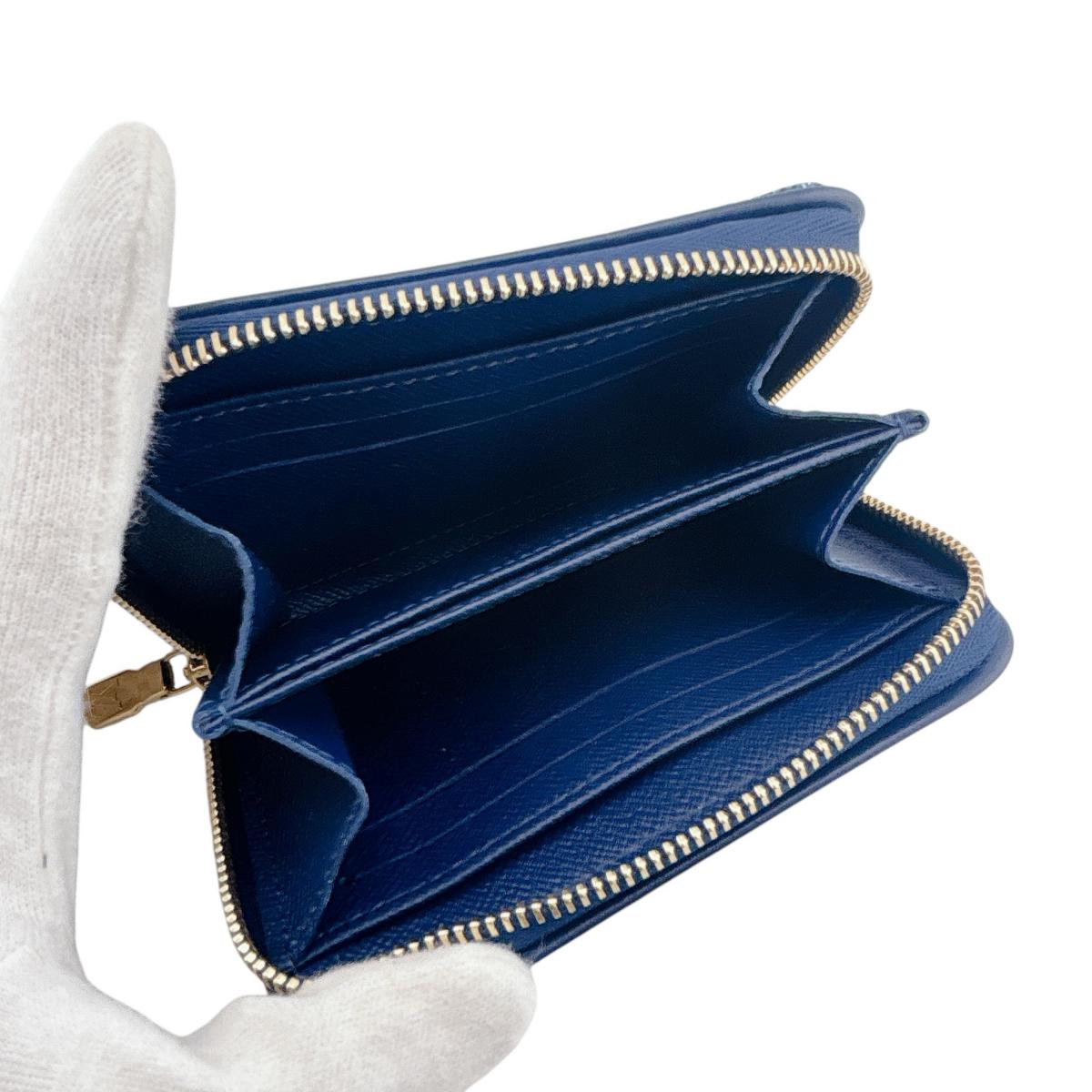 ルイヴィトン LOUIS VUITTON コインケース
 ジッピーウォレットコイン パース モノグラムアンプラント コインケース モノグラムデニム M81185 マリーヌ LV
 【中古】