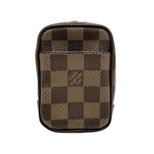 ルイヴィトン LOUIS VUITTON ポーチ
 ポーチ ダミエ エテュイ・オカピPM ダミエキャンバス N61738 ブラウン LV
 【SS】
 【中古】