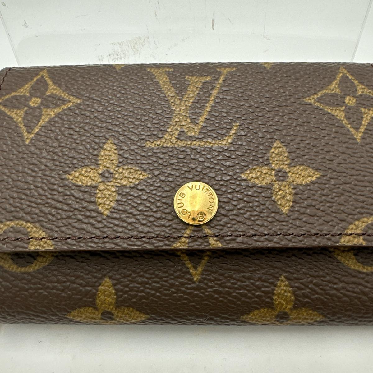 ルイヴィトン LOUIS VUITTON キーケース
 6本用キーケース モノグラム ミュルティクレ6 モノグラムキャンバス M62630 ブラウン LV
 【SS】
 【中古】
