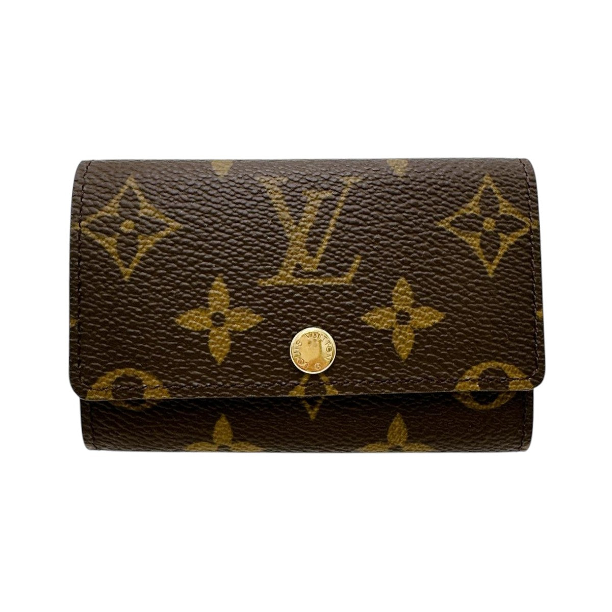 ルイヴィトン LOUIS VUITTON キーケース
 6本用キーケース モノグラム ミュルティクレ6 モノグラムキャンバス M62630 ブラウン LV
 【SS】
 【中古】