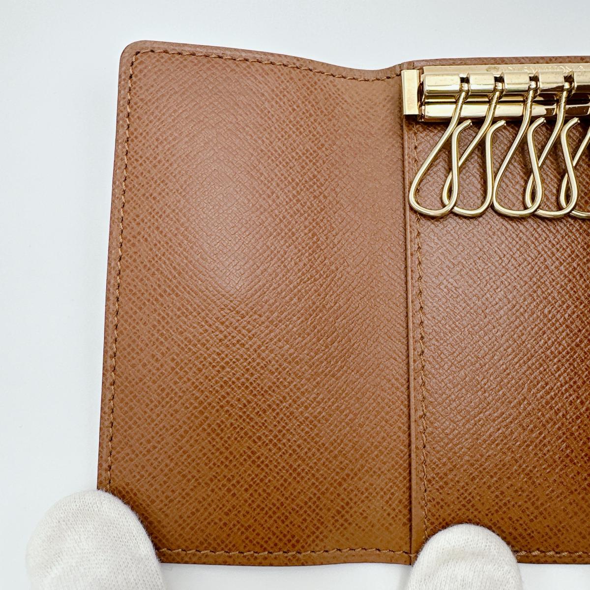 ルイヴィトン LOUIS VUITTON キーケース
 6本用キーケース モノグラム ミュルティクレ6 モノグラムキャンバス M62630 ブラウン LV
 【SS】
 【中古】