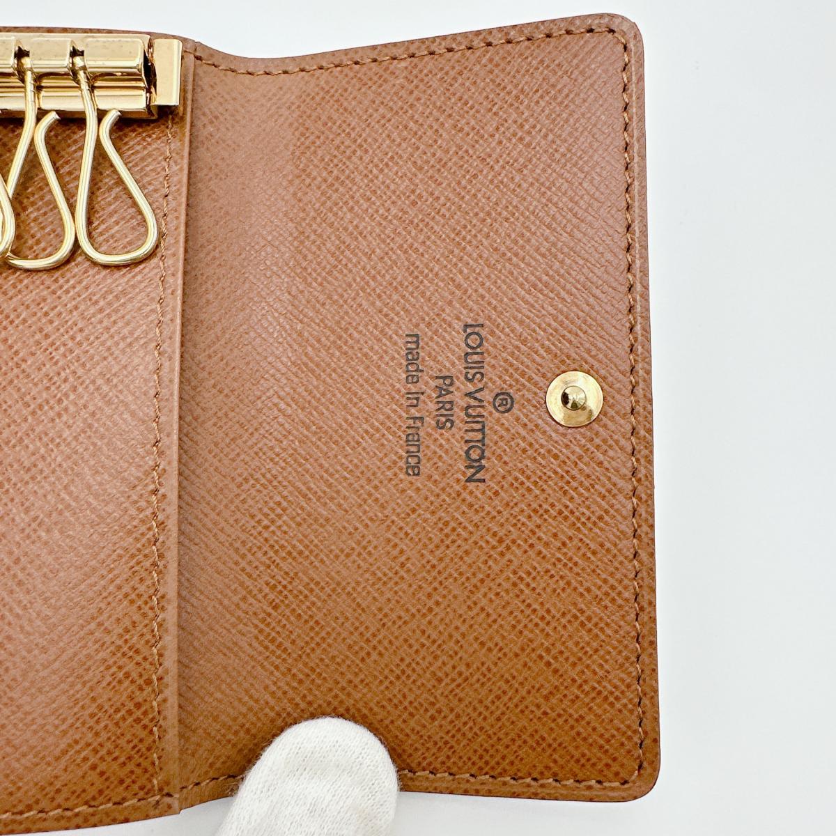 ルイヴィトン LOUIS VUITTON キーケース
 6本用キーケース モノグラム ミュルティクレ6 モノグラムキャンバス M62630 ブラウン LV
 【SS】
 【中古】