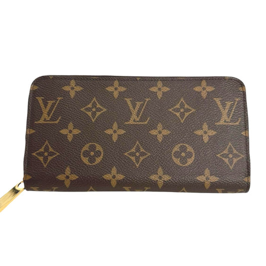 Louis Vuitton LOUIS VUITTON Long Wallet 
 Round Zipper Monogram Zippy Wallet Monogram Canvas M42616 Brown LV 
 【second hand】