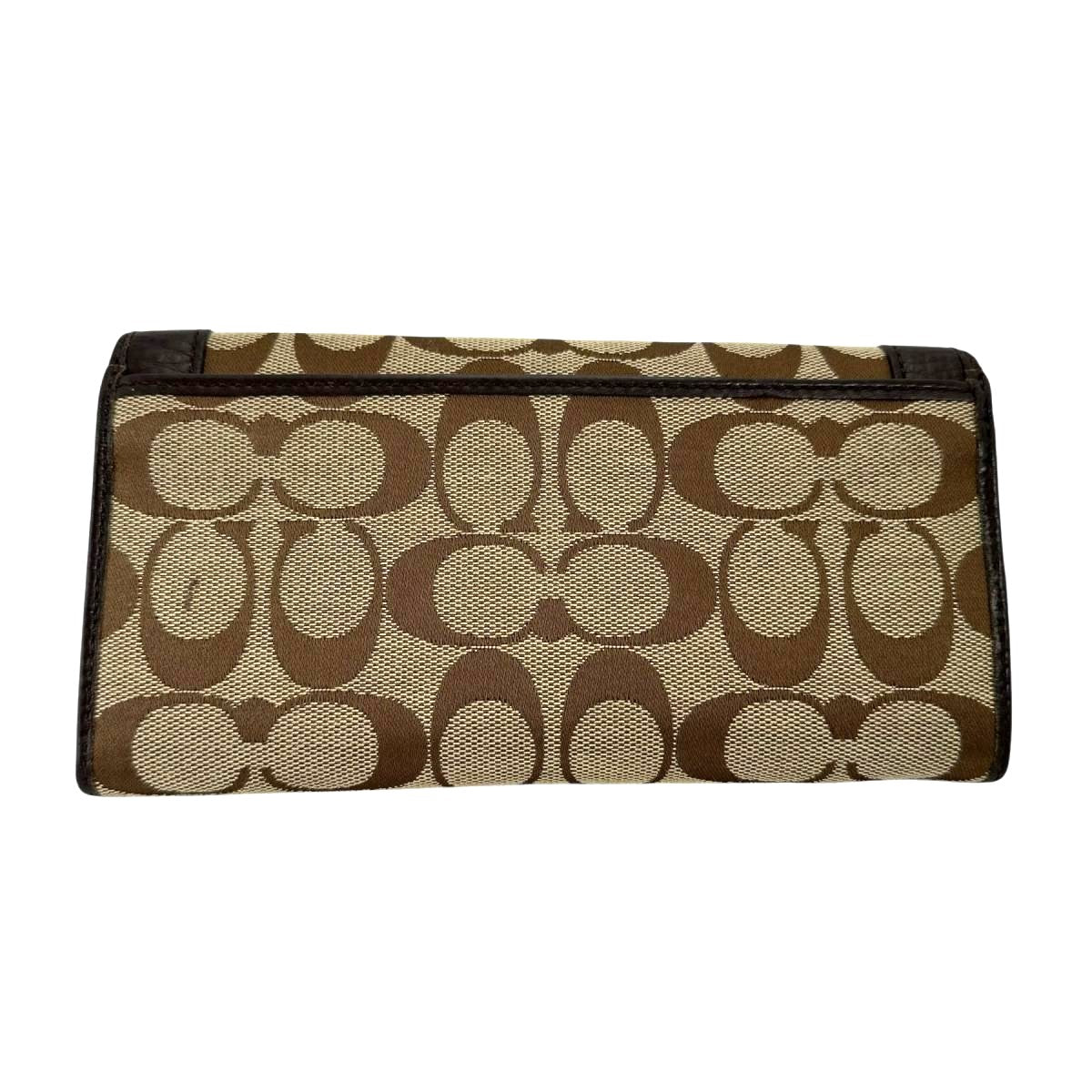 コーチ COACH 長財布
 長財布 総柄 キャンバス ブラウン 【SS】
 【中古】