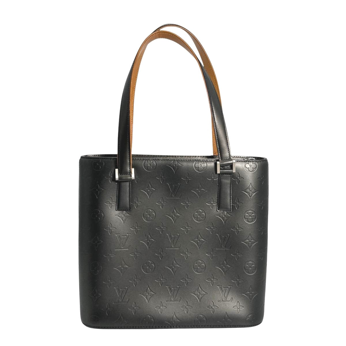 ルイヴィトン LOUIS VUITTON ハンドバッグ
 ハンドバッグ モノグラムマット ストックトン モノグラムマット M55112 ノワール LV
 【SS】
 【中古】