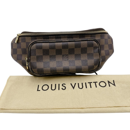 ルイヴィトン LOUIS VUITTON ウエストバッグ
 ボディバッグ ダミエ バムバッグメルヴィール ダミエキャンバス N51172 ブラウン LV
 【SS】
 【中古】