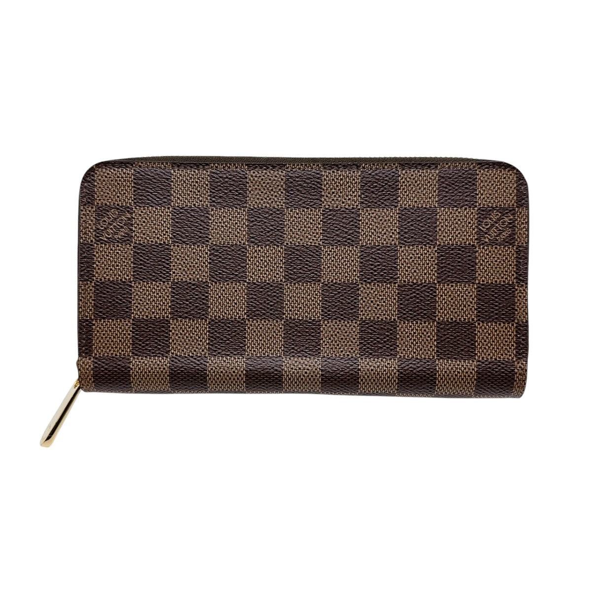 ルイヴィトン LOUIS VUITTON 長財布
 ラウンド長財布 ダミエ ジッピーウォレット ダミエキャンバス N60046 ブラウン LV
 【中古】