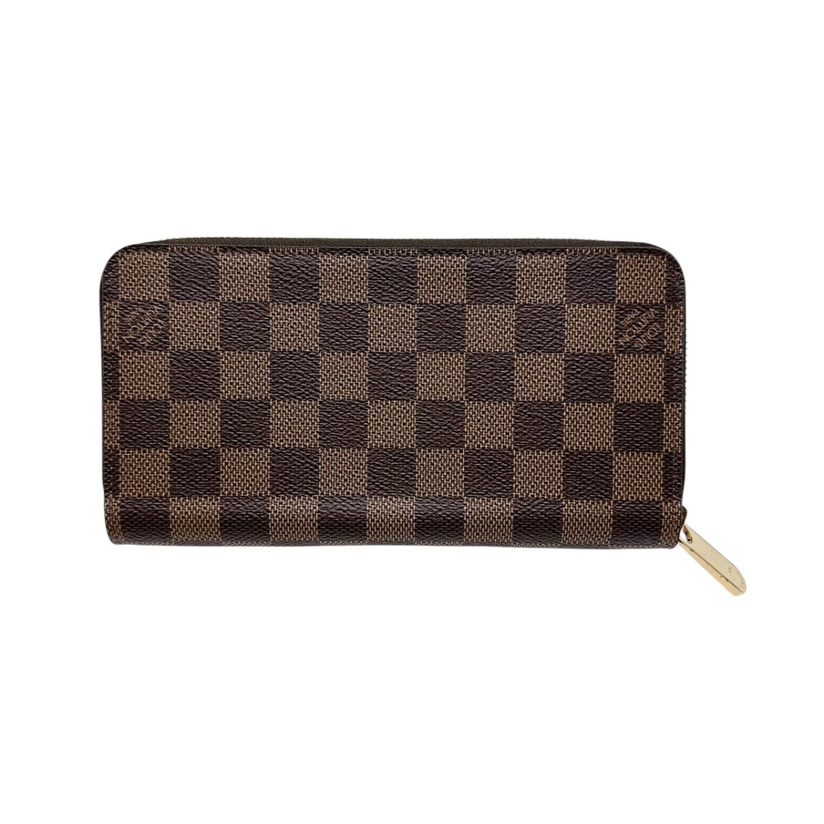 ルイヴィトン LOUIS VUITTON 長財布
 ラウンド長財布 ダミエ ジッピーウォレット ダミエキャンバス N60046 ブラウン LV
 【中古】