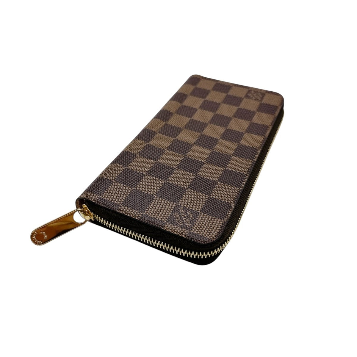 ルイヴィトン LOUIS VUITTON 長財布
 ラウンド長財布 ダミエ ジッピーウォレット ダミエキャンバス N60046 ブラウン LV
 【中古】