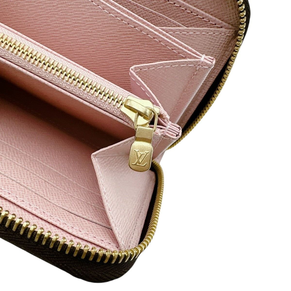 ルイヴィトン LOUIS VUITTON 長財布
 ラウンド長財布 ダミエ ジッピーウォレット ダミエキャンバス N60046 ブラウン LV
 【中古】
