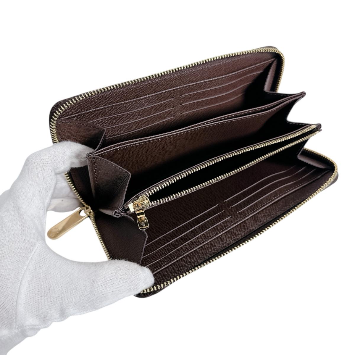 ルイヴィトン LOUIS VUITTON 長財布
 長財布 ダミエ ジッピーウォレット キャンバス N41661 エベヌ LV
 【SS】
 【中古】