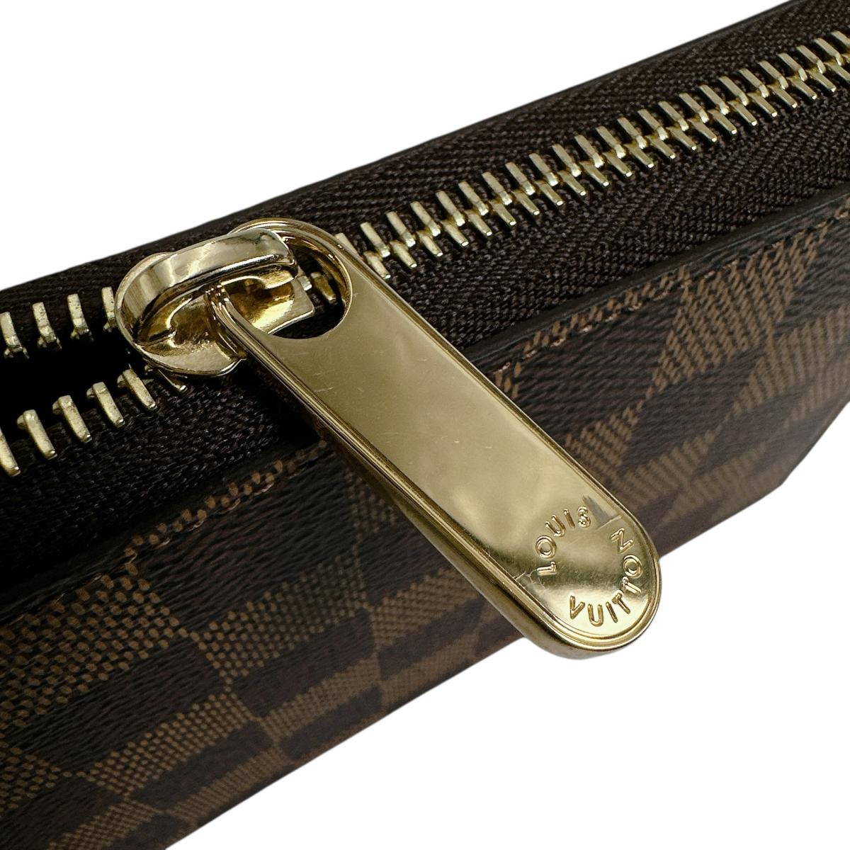 ルイヴィトン LOUIS VUITTON 長財布
 長財布 ダミエ ジッピーウォレット キャンバス N41661 エベヌ LV
 【SS】
 【中古】