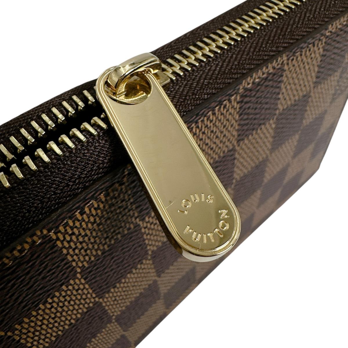 ルイヴィトン LOUIS VUITTON 長財布
 長財布 ダミエ ジッピーウォレット キャンバス N41661 エベヌ LV
 【SS】
 【中古】
