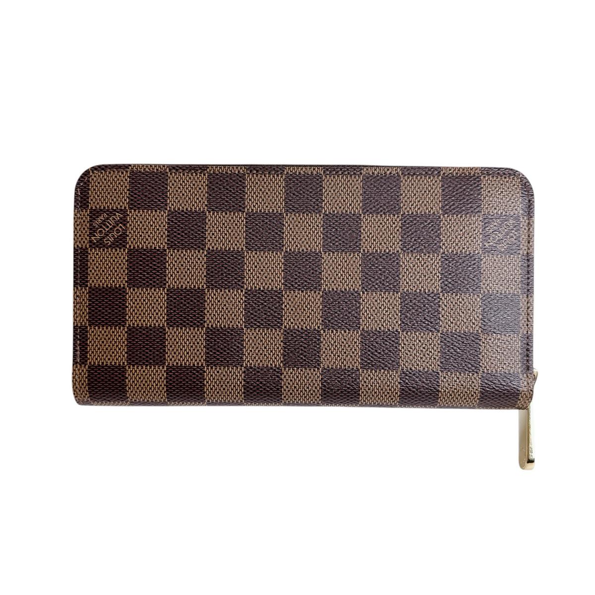 ルイヴィトン LOUIS VUITTON 長財布
 長財布 ダミエ ジッピーウォレット キャンバス N41661 エベヌ LV
 【SS】
 【中古】