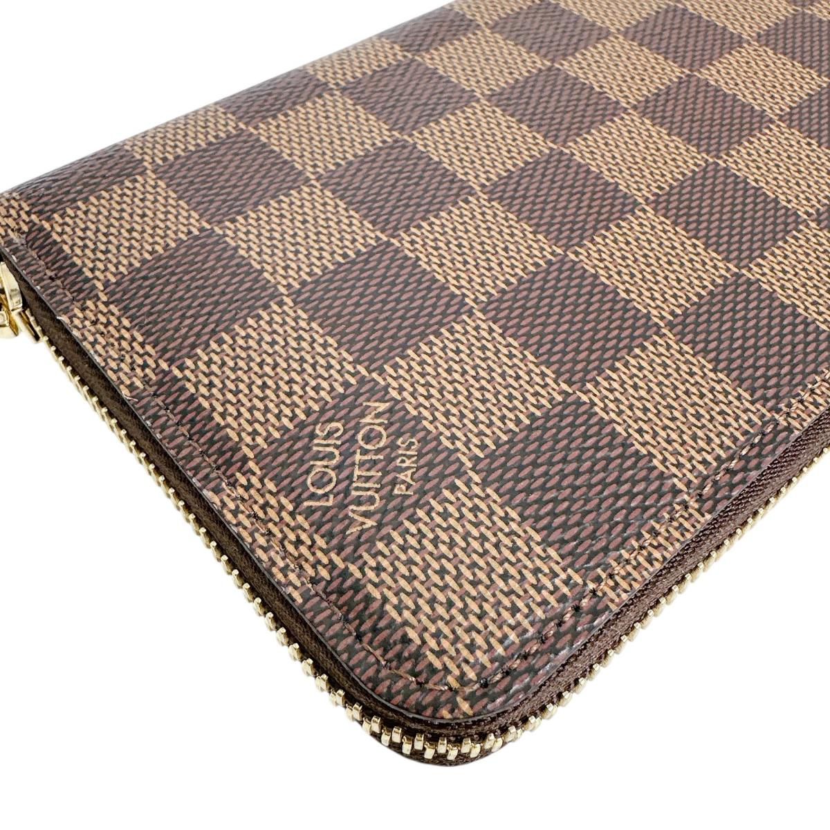 ルイヴィトン LOUIS VUITTON 長財布
 長財布 ダミエ ジッピーウォレット キャンバス N41661 エベヌ LV
 【SS】
 【中古】
