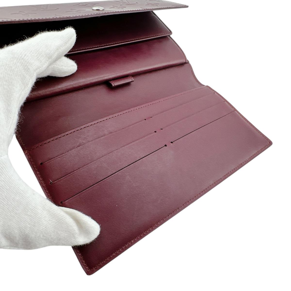 ルイヴィトン LOUIS VUITTON 長財布
 長財布 モノグラム ポルトトレゾールインターナショナル モノグラムマット M65106 ヴィオレ LV
 【SS】
 【中古】