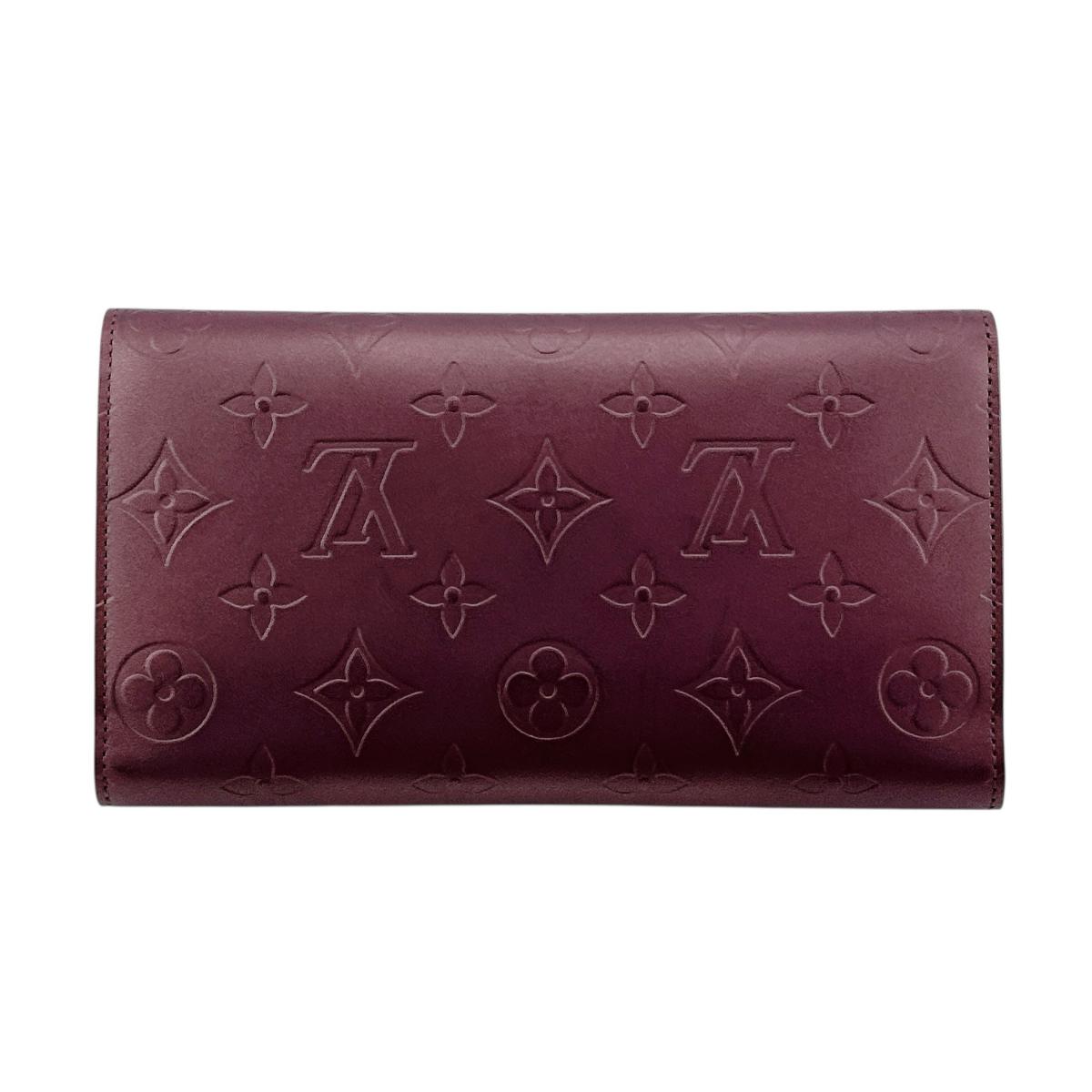 ルイヴィトン LOUIS VUITTON 長財布
 長財布 モノグラム ポルトトレゾールインターナショナル モノグラムマット M65106 ヴィオレ LV
 【SS】
 【中古】