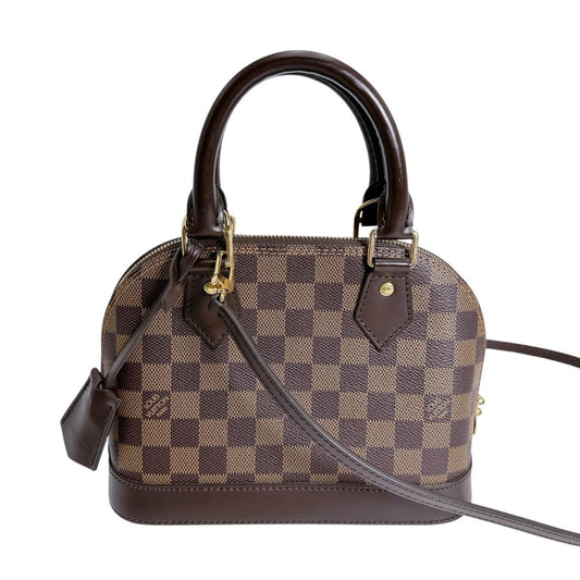 ルイヴィトン LOUIS VUITTON ハンドバッグ
 2WAYバッグ ダミエ アルマBB ダミエキャンバス N41221 ブラウン LV
 【SS】
 【中古】