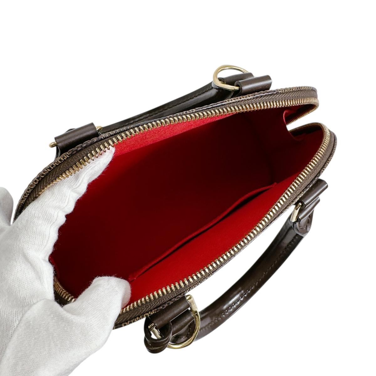 ルイヴィトン LOUIS VUITTON ハンドバッグ
 2WAYバッグ ダミエ アルマBB ダミエキャンバス N41221 ブラウン LV
 【SS】
 【中古】