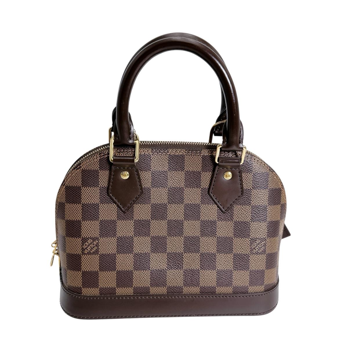 ルイヴィトン LOUIS VUITTON ハンドバッグ
 2WAYバッグ ダミエ アルマBB ダミエキャンバス N41221 ブラウン LV
 【SS】
 【中古】