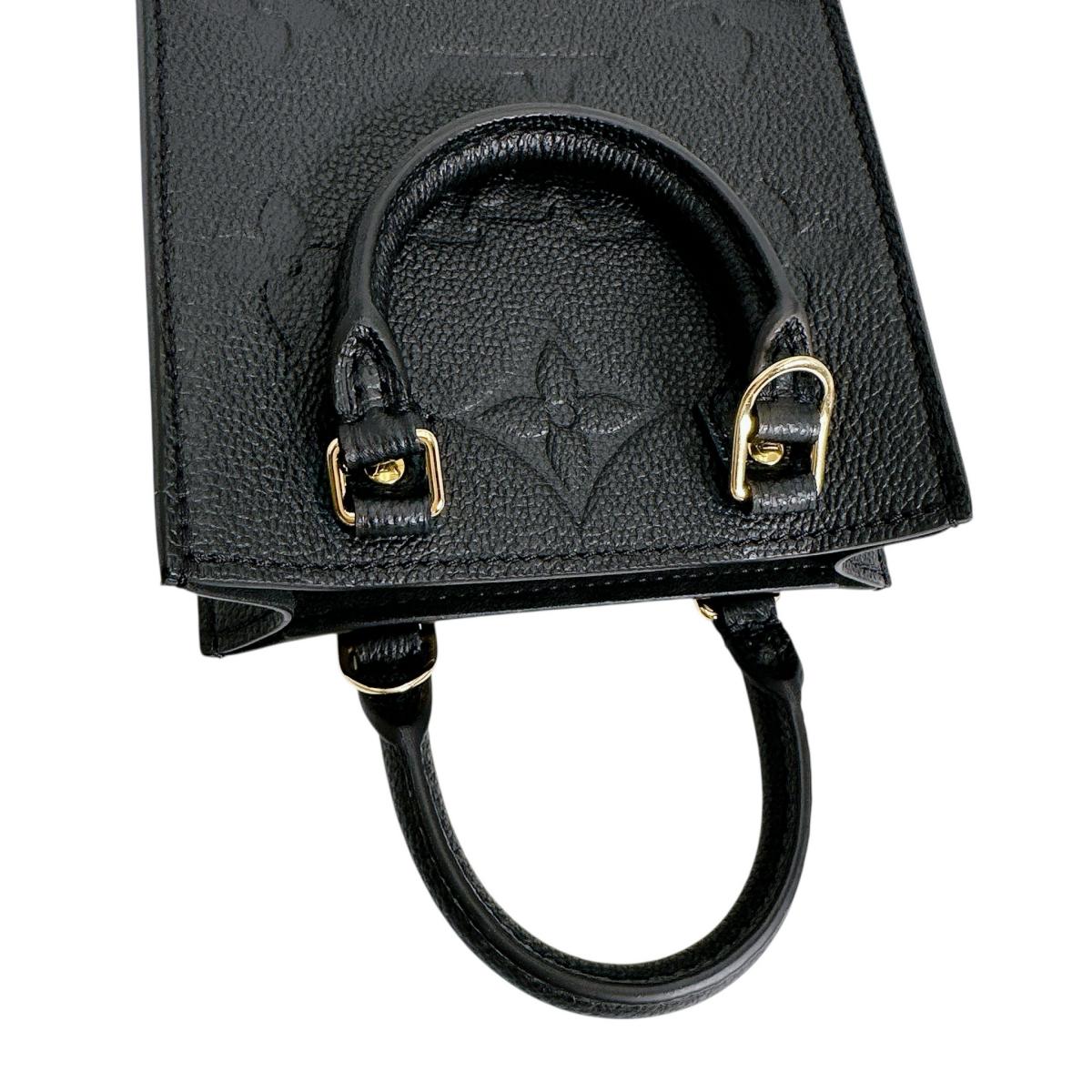 ルイヴィトン LOUIS VUITTON ショルダーバッグ
 ショルダーバッグ モノグラム プティット・サックプラ モノグラムアンプラント M81417 ブラック LV
 【中古】