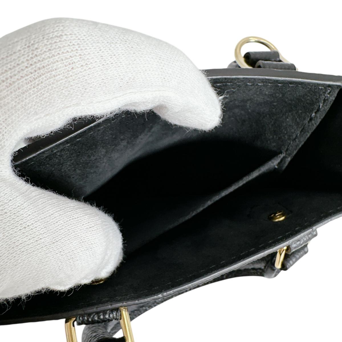 ルイヴィトン LOUIS VUITTON ショルダーバッグ
 ショルダーバッグ モノグラム プティット・サックプラ モノグラムアンプラント M81417 ブラック LV
 【中古】