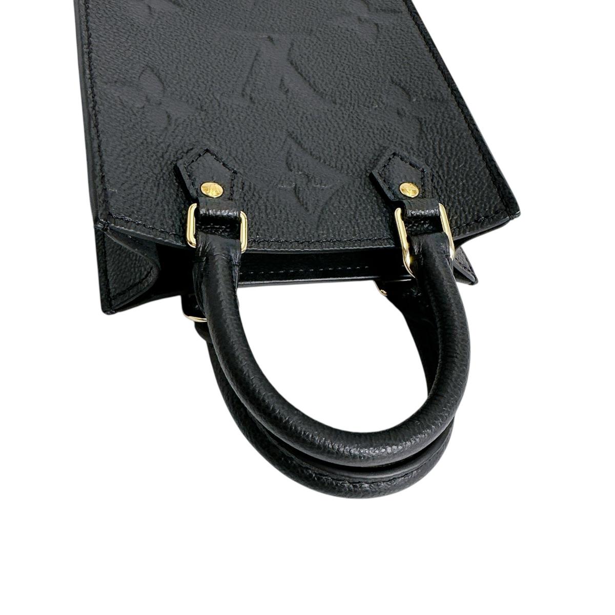 ルイヴィトン LOUIS VUITTON ショルダーバッグ
 ショルダーバッグ モノグラム プティット・サックプラ モノグラムアンプラント M81417 ブラック LV
 【中古】