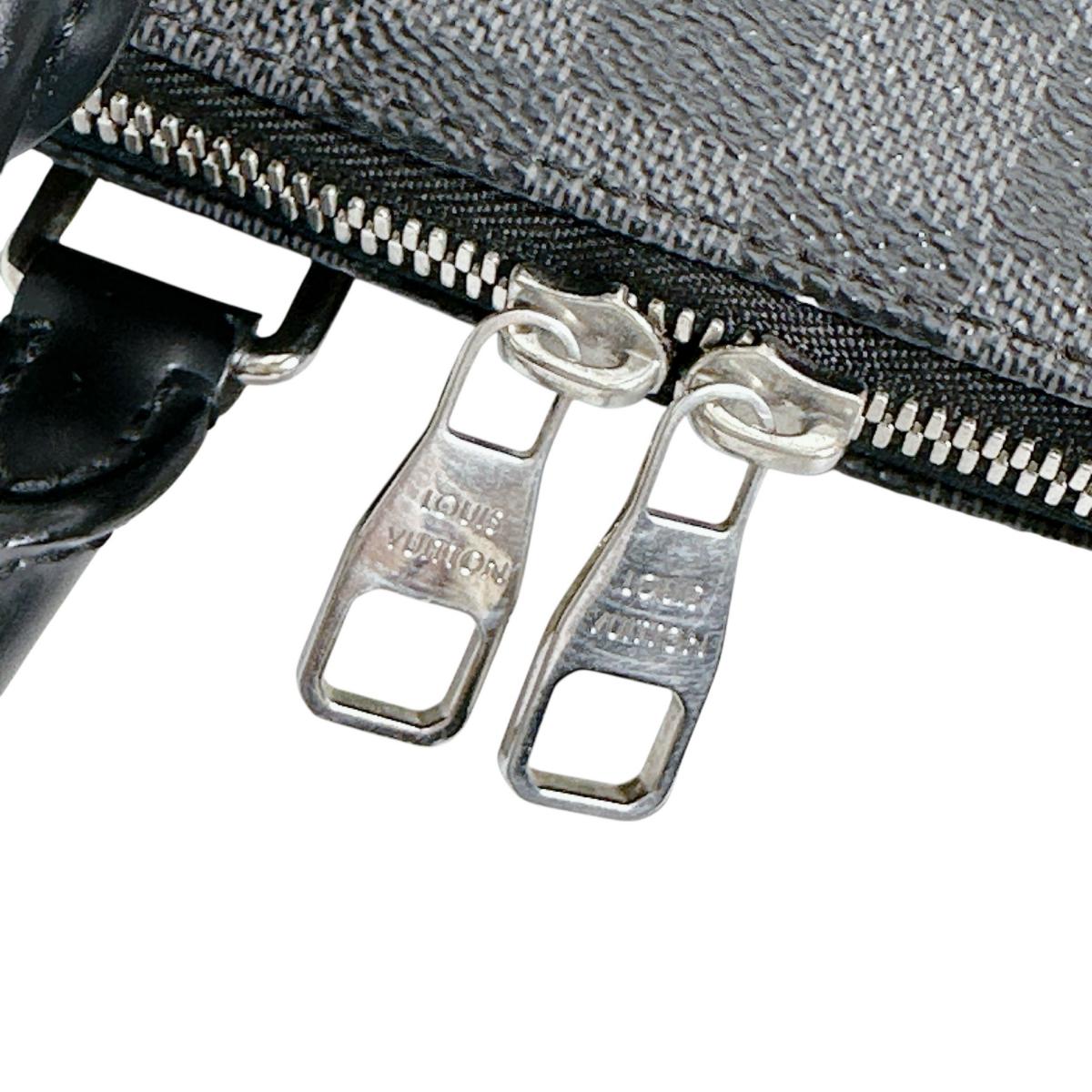 ルイヴィトン LOUIS VUITTON ビジネスバッグ
 ブリーフケース ダミエグラフィット ポルトドキュマンジュール ダミエグラフィットキャンバス N48224 ブラック LV
 【SS】
 【中古】