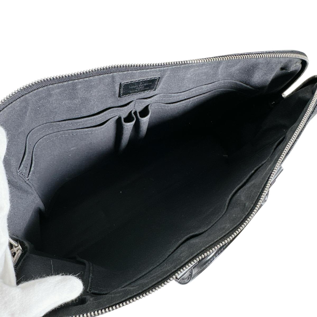 ルイヴィトン LOUIS VUITTON ビジネスバッグ
 ブリーフケース ダミエグラフィット ポルトドキュマンジュール ダミエグラフィットキャンバス N48224 ブラック LV
 【SS】
 【中古】