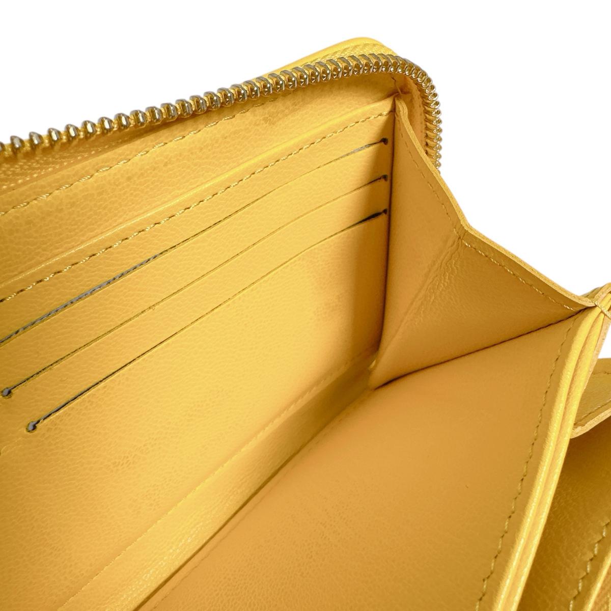 ルイヴィトン LOUIS VUITTON 長財布
 ジッピーウォレット アンプラント ラウンドファスナー モノグラムアンプラント M13699 イエロー LV
 【SS】
 【中古】