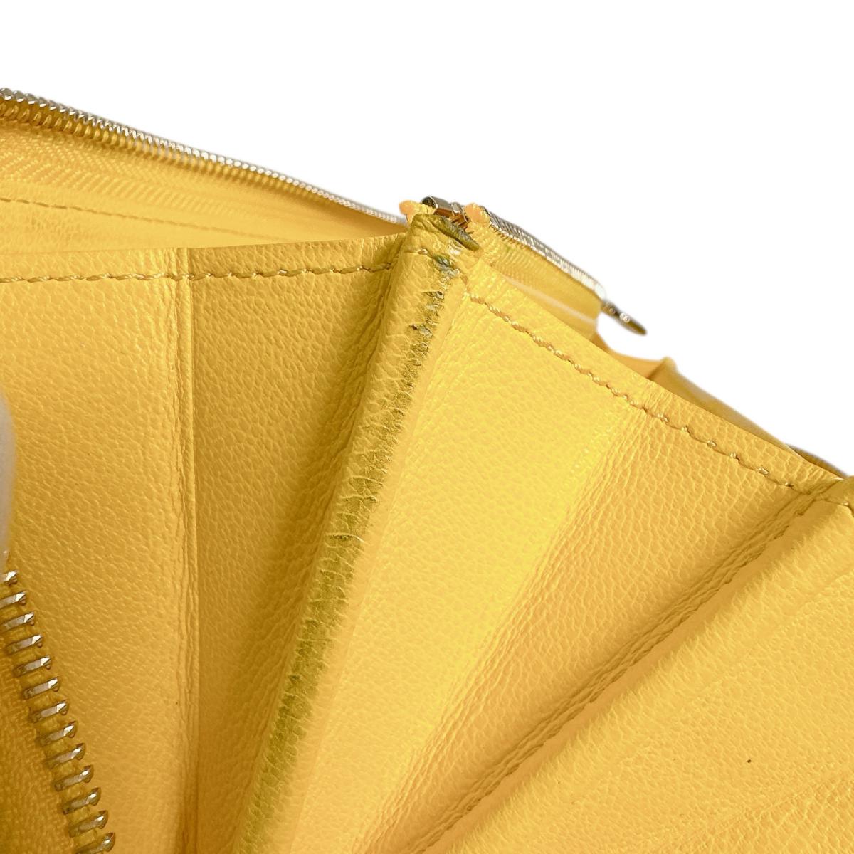 ルイヴィトン LOUIS VUITTON 長財布
 ジッピーウォレット アンプラント ラウンドファスナー モノグラムアンプラント M13699 イエロー LV
 【SS】
 【中古】