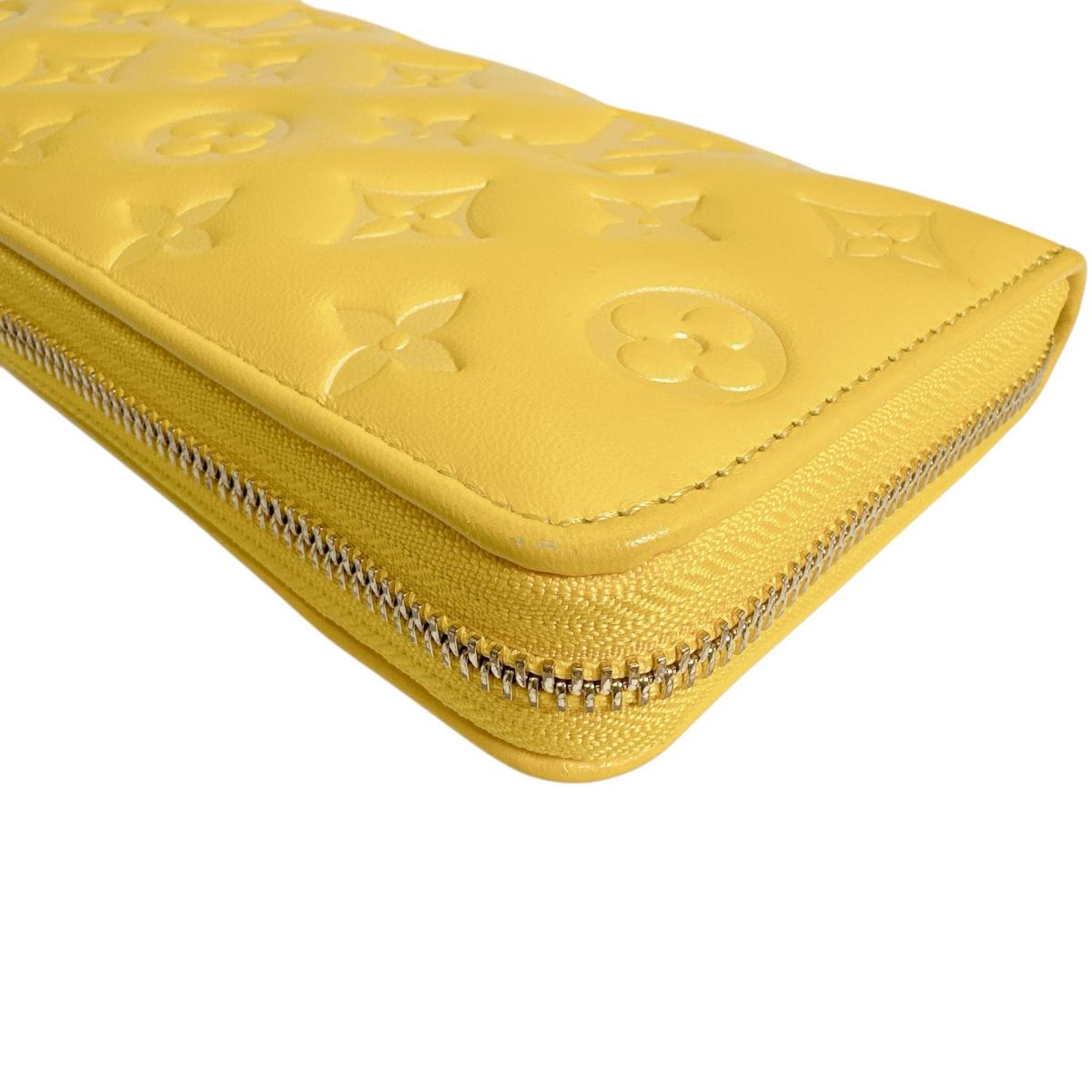 ルイヴィトン LOUIS VUITTON 長財布
 ジッピーウォレット アンプラント ラウンドファスナー モノグラムアンプラント M13699 イエロー LV
 【SS】
 【中古】