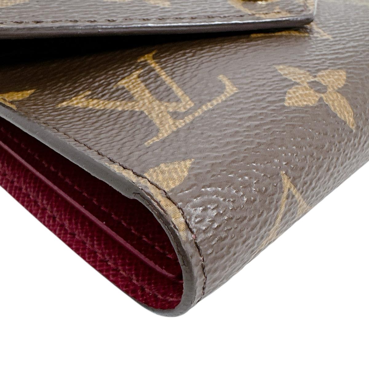 ルイヴィトン LOUIS VUITTON 二つ折り財布
 二つ折り財布 モノグラムリバース ポルトフォイユ・ヴィクトリーヌ モノグラムキャンバス M81557 ブラウン LV
 【SS】
 【中古】