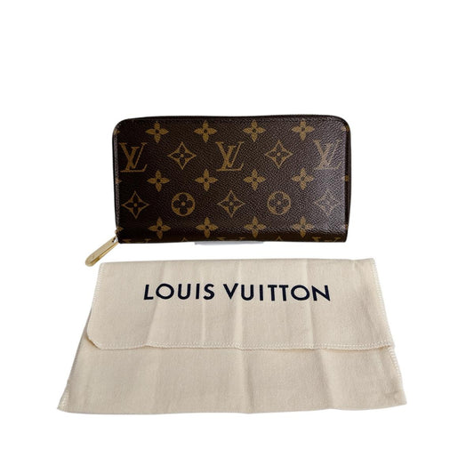 ルイヴィトン LOUIS VUITTON 長財布
 ジッピーウォレット モノグラム ラウンドファスナー モノグラムキャンバス M60017 ブラウン LV
 【中古】