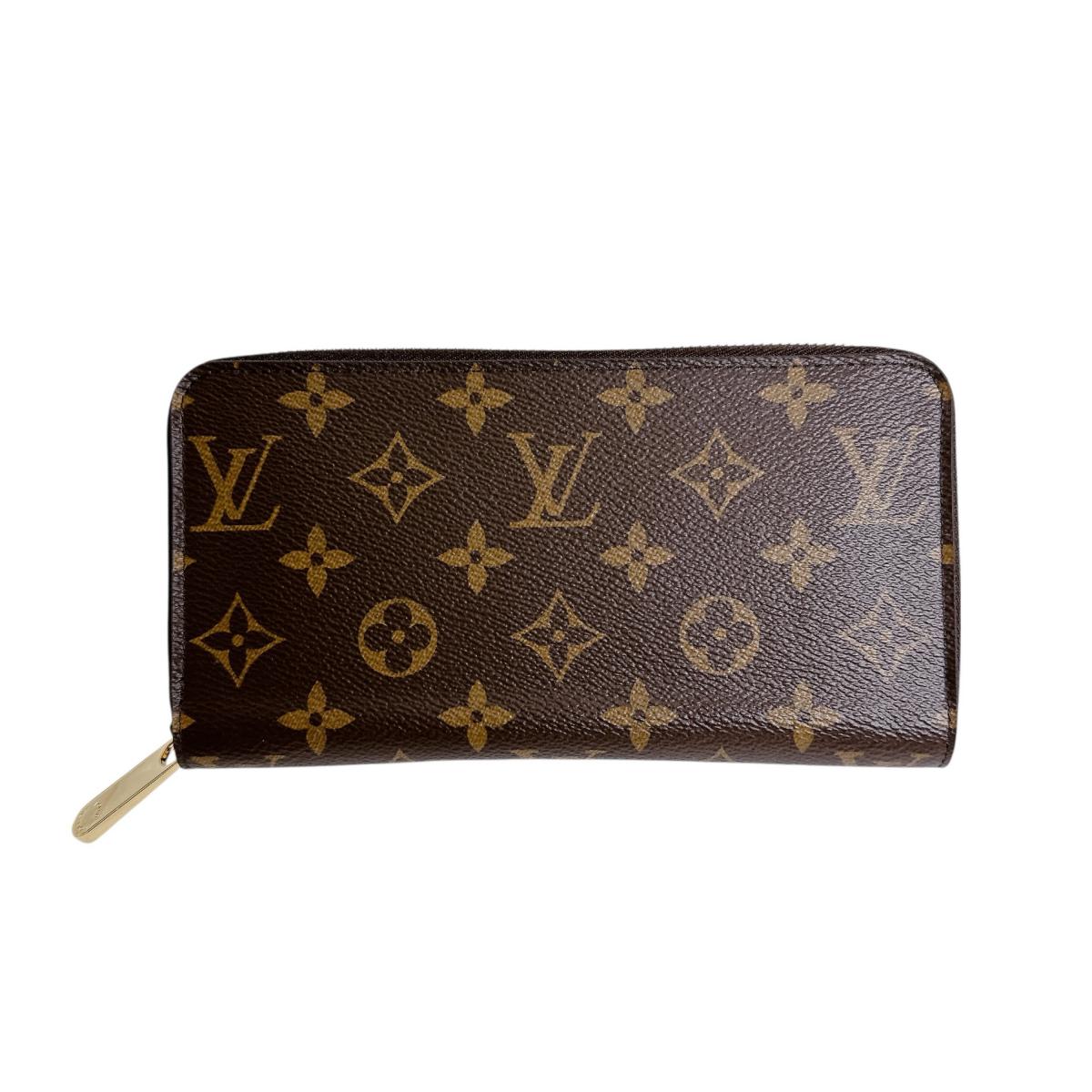 ルイヴィトン LOUIS VUITTON 長財布
 ジッピーウォレット モノグラム ラウンドファスナー モノグラムキャンバス M60017 ブラウン LV
 【中古】