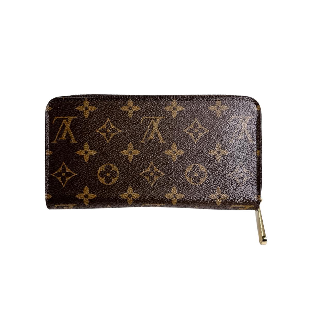 ルイヴィトン LOUIS VUITTON 長財布
 ジッピーウォレット モノグラム ラウンドファスナー モノグラムキャンバス M60017 ブラウン LV
 【中古】