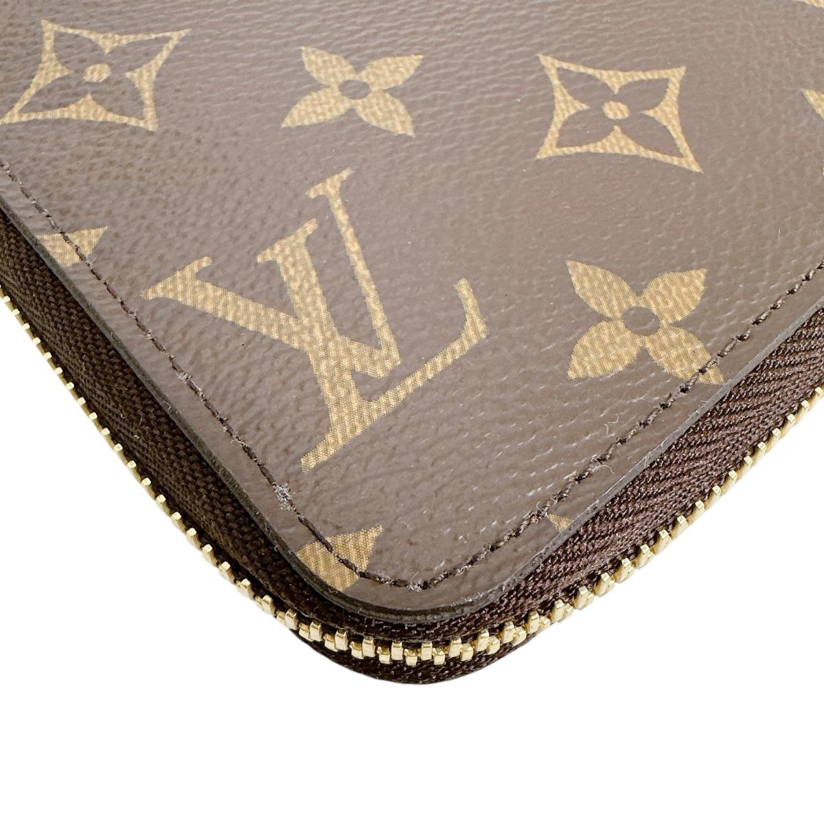ルイヴィトン LOUIS VUITTON 長財布
 ジッピーウォレット モノグラム ラウンドファスナー モノグラムキャンバス M60017 ブラウン LV
 【中古】
