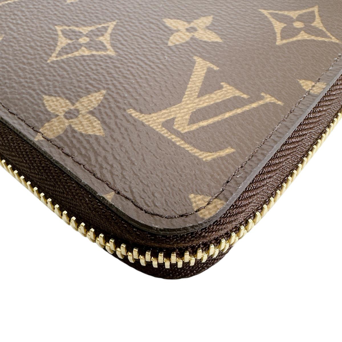 ルイヴィトン LOUIS VUITTON 長財布
 ジッピーウォレット モノグラム ラウンドファスナー モノグラムキャンバス M60017 ブラウン LV
 【中古】