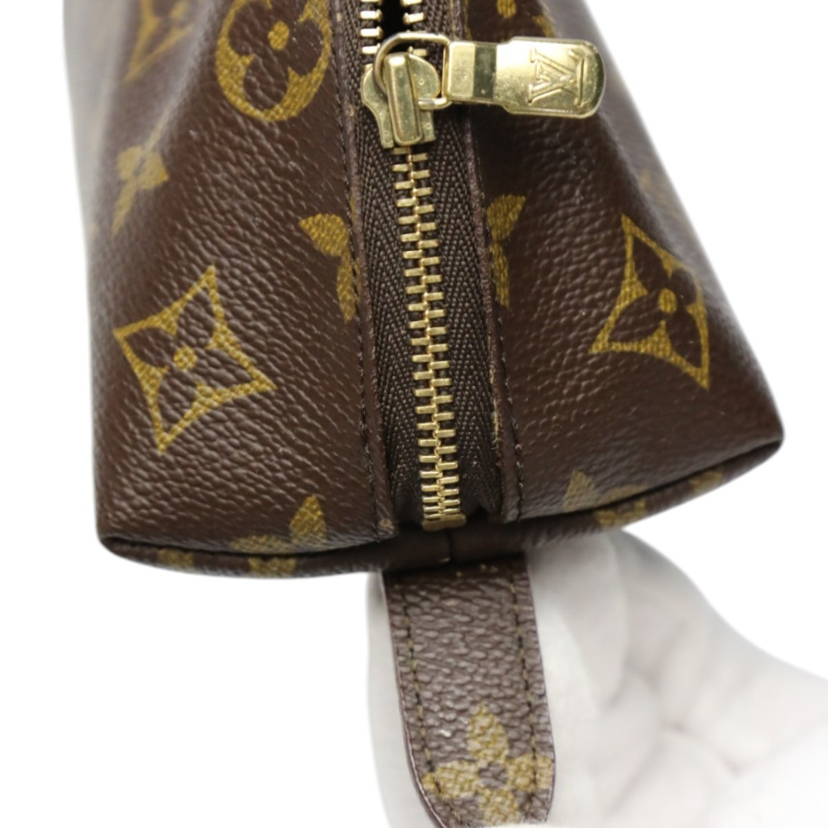 ルイヴィトン LOUIS VUITTON ポーチ
 ポーチ モノグラム ポシェット・コスメティック MM M47520 ブラウン LV
 【SS】
 【中古】