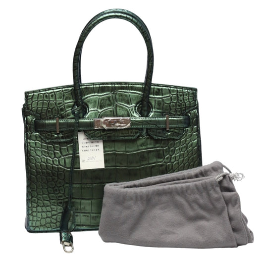 Crocodile handbag
 Henglon Size 30cm Crocodile YB-2101 Green 