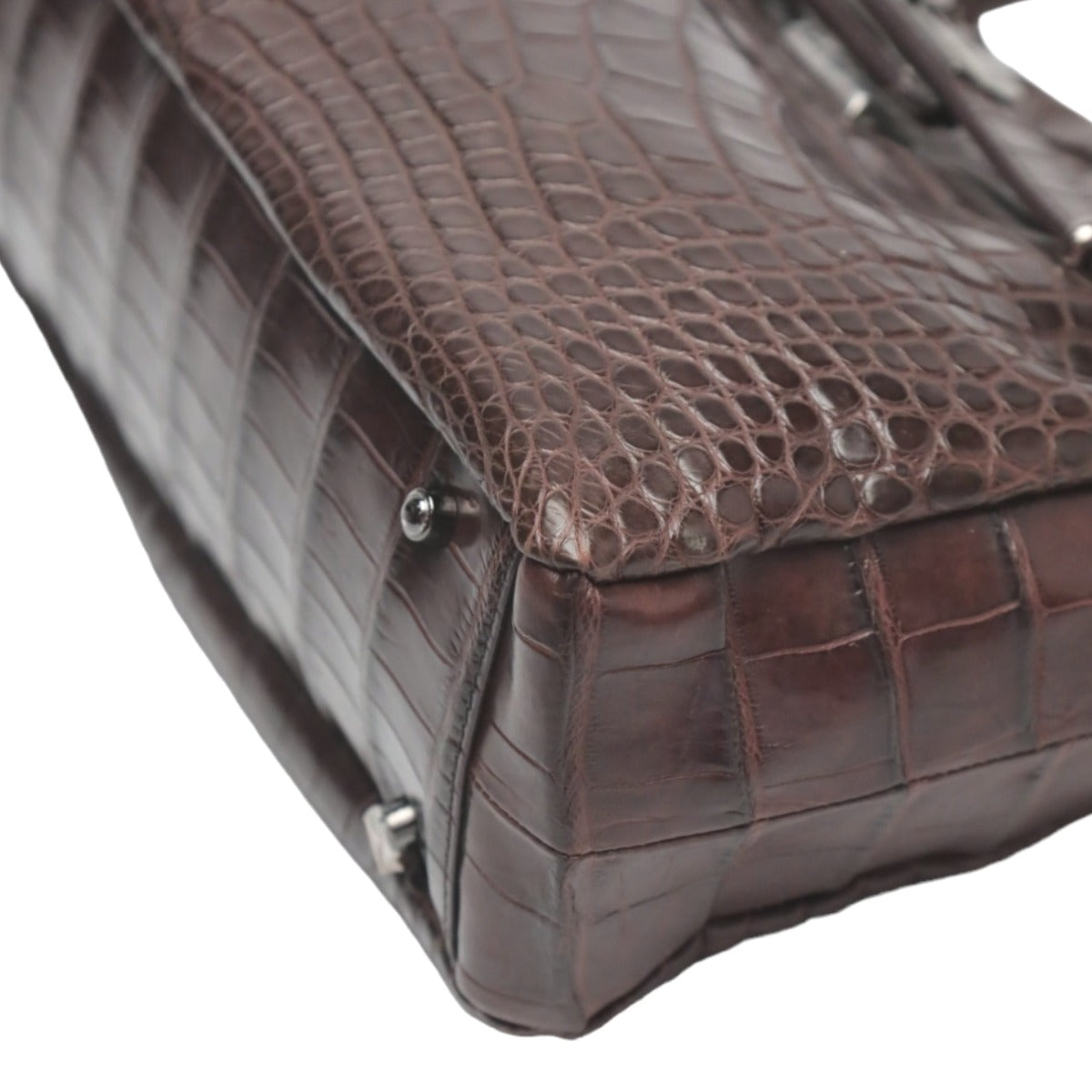 Crocodile CROCODILE Tote Bag
 Matte Crocodile JNH-2880 Nicotine [SS]
 【second hand】 