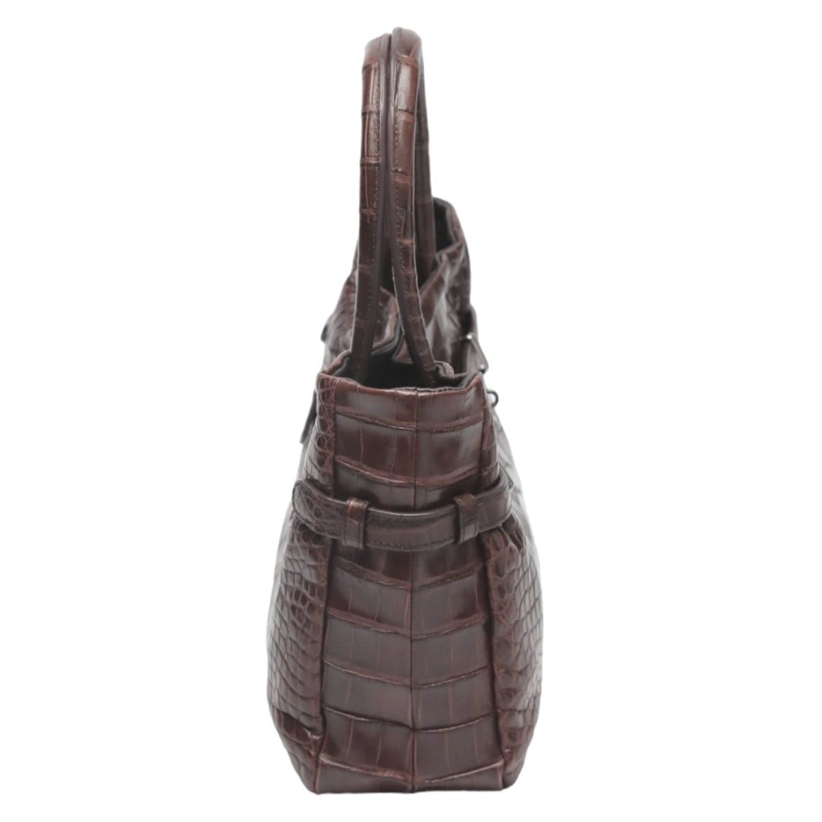 Crocodile CROCODILE Tote Bag
 Matte Crocodile JNH-2880 Nicotine [SS]
 【second hand】 