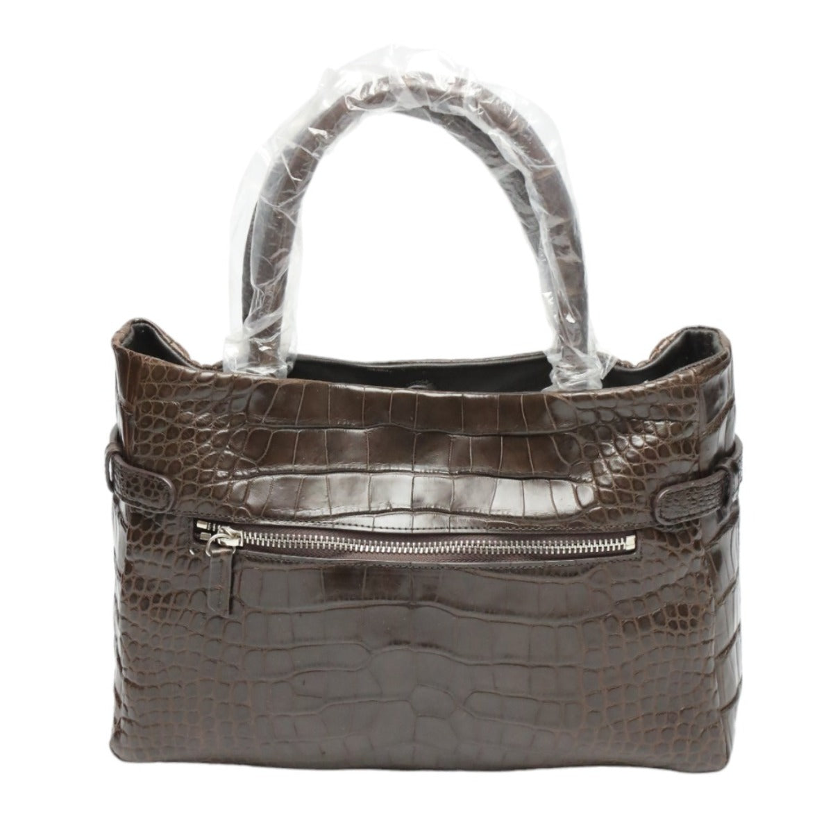 Crocodile CROCODILE Tote Bag
 Handbag, defective, matte crocodile, JNH-2880, brown [SS]
 【second hand】 