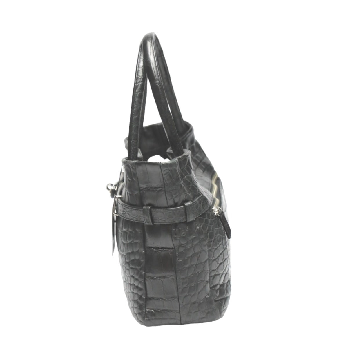 Crocodile CROCODILE Tote Bag
 Matte Crocodile JNH-2880 Black [SS]
 【second hand】 