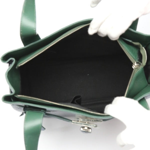 Crocodile handbag
 Birkin style metallic 3983 green [SS]
 【second hand】 