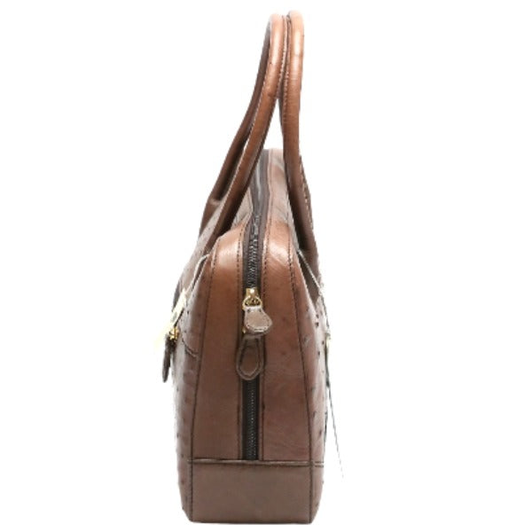 Ostrich handbag
 Handbag Ostrich Brown [SS]
 【second hand】 