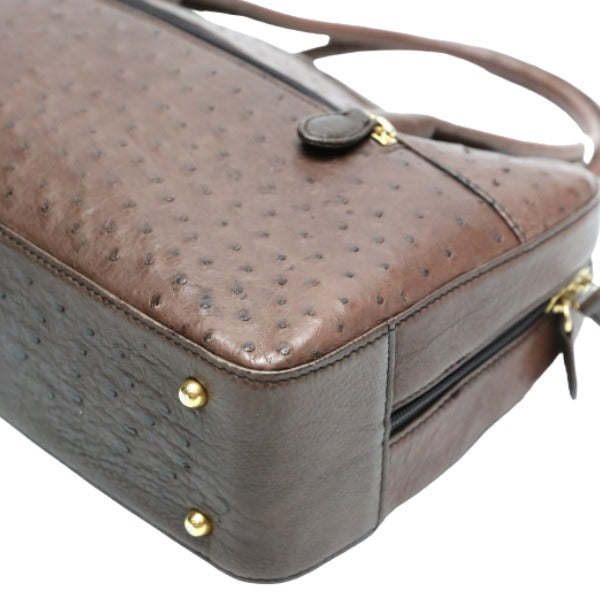 Ostrich handbag
 Handbag Ostrich Brown [SS]
 【second hand】 