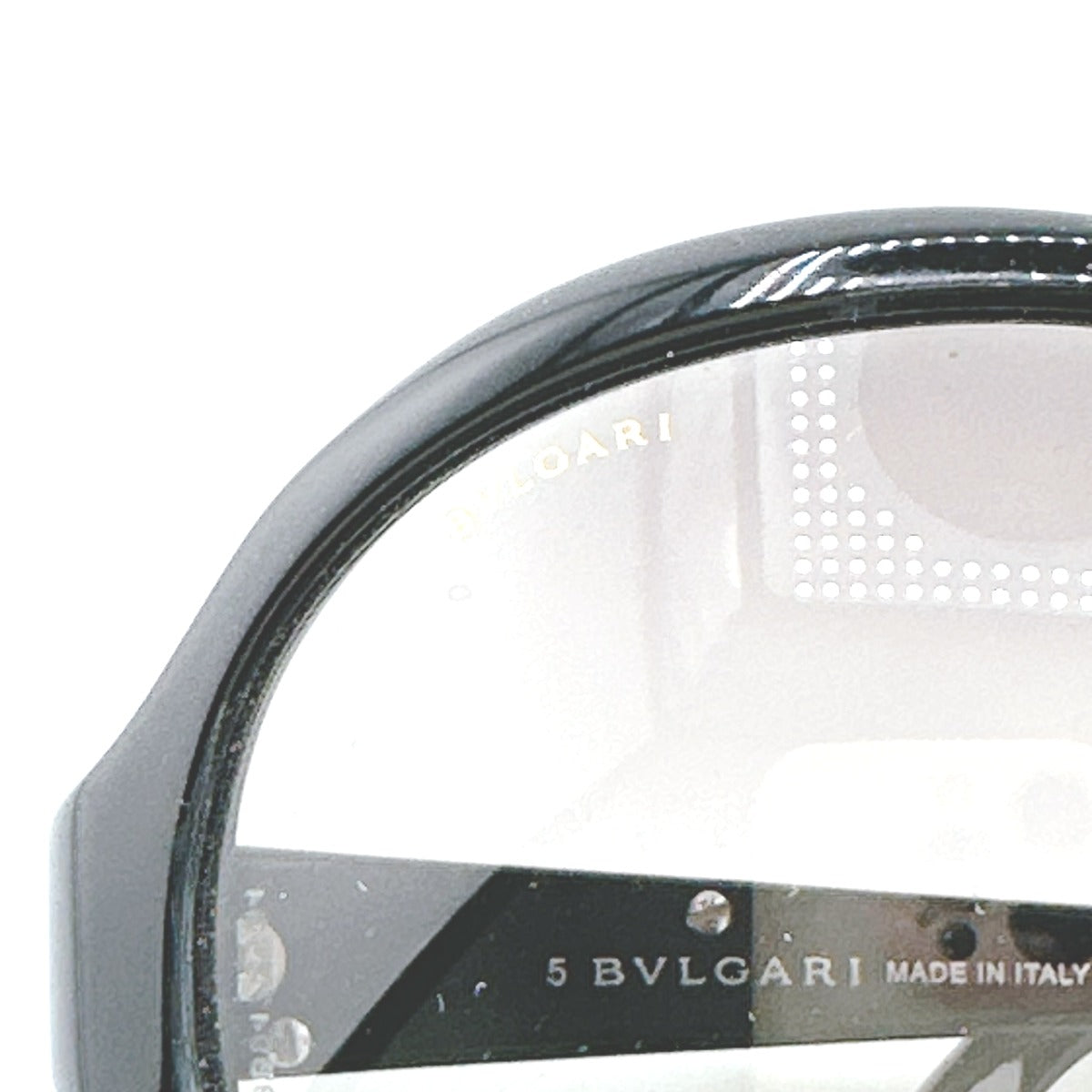 ブルガリ BVLGARI サングラス
 803-B ラインストーン サングラス ブラック 【SS】
 【中古】